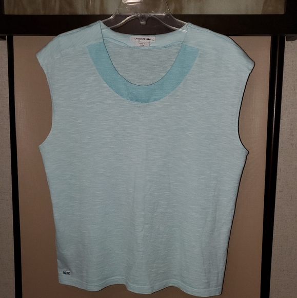 Lacoste Tops - Women's Lacoste Sleeveless 100% Cotton Shirt Size 42